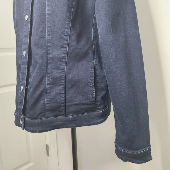 [16]  SAMOON Dark Wash Jean Jacket - Picture 9 of 9